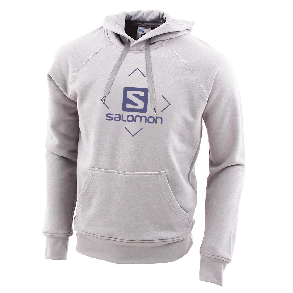 Salomon Israel FLY AWAY M - Mens Sweatshirt - Grey (ZQNB-81204)